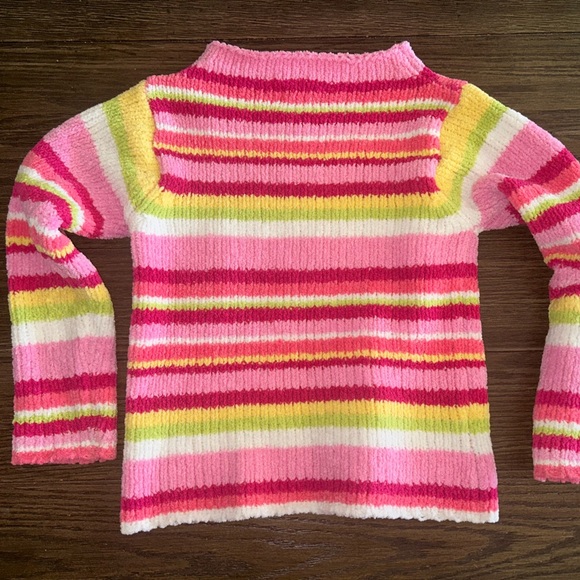 The Children's Place Pink and Green Striped Sweater - Picture 6 of 6